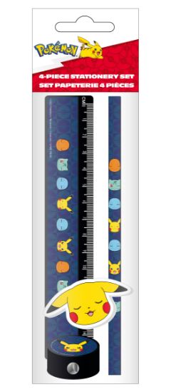 POKEMON - PIKACHU - pisarniški set 4V1