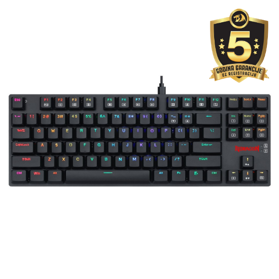 REDRAGON APS TKL K607 RGB MEHANSKA TIPKOVNICA - MODRA STIKALA