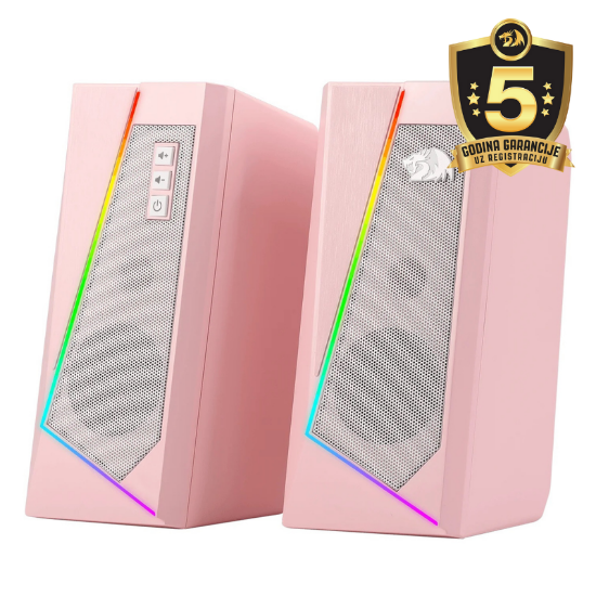 REDRAGON ANVIL GS520 RGB ZVOČNIK ROZA BARVE