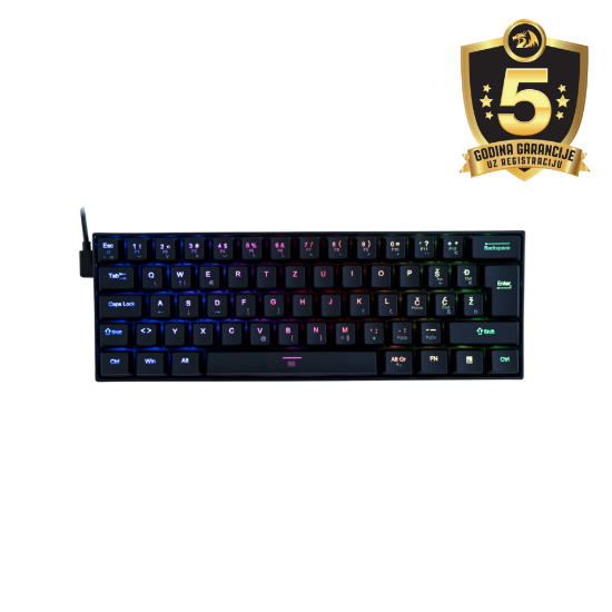 REDRAGON DRAGONBORN K630 RGB MEHANSKA TIPKOVNICA SLO/CRO