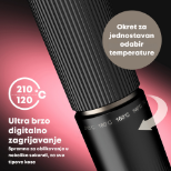 REVAMP EFFORTLESS CURLS - LONG TONG TO-1250 KODRALNIK Z EKSTRA DOLGIM VALJEM