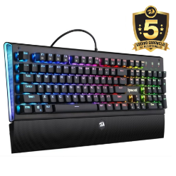 REDRAGON K569 ARYAMAN RGB GAMING MEHANSKA ŽIČNA TIPKOVNICA - RDEČA STIKALA
