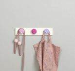 LEGO WALL HANGER RACK PINK - DARKPINK - LILAC STENSKI OBEŠALNIK