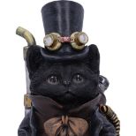 NEMESIS NOW STEAMSMITH'S CAT 19,5CM figura