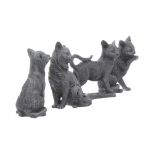 NEMESIS NOW LUCKY BLACK CATS 9CM figurica