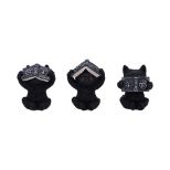 NEMESIS NOW THREE WISE SPELL CATS 8,5CM figure