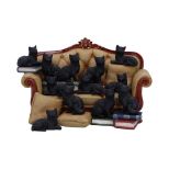 NEMESIS NOW COUCH CLOWDER (DISPLAY WITH 48 CATS) figura 22CM