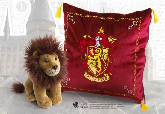 NOBLE COLLECTION Harry Potter Gryffindor House Mascot & Cushion plišasta igrača