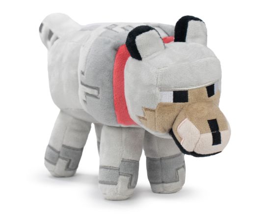BARRADO PLUSH: MINECRAFT - GREY WOLF 30CM PLIŠ