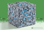 NOBLE COLLECTION Minecraft Illuminating diamond ore replika