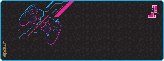 SPAWN NEON GAMER podloga za miško - XL