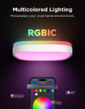 GOVEE RGBWW + RGBIC Smart Square Ceiling Light 30cm