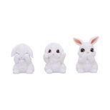 NEMESIS NOW THREE WISE BUNNIES figure 9CM