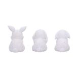NEMESIS NOW THREE WISE BUNNIES figure 9CM