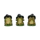 NEMESIS NOW THREE WISE TOADS figure 10.3CM