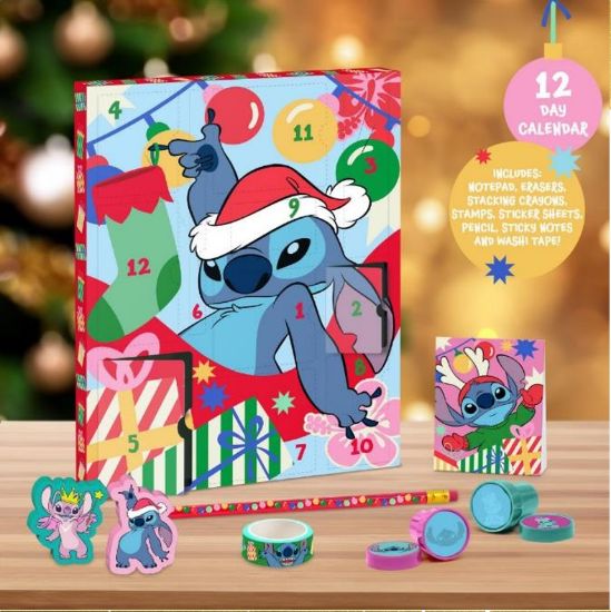 PALADONE Disney Stitch pisarniški material 12 dnevni adventni koledar