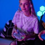 PDP SWITCH 2 & 1 ŽIČNI KONTROLER AFTERGLOW WAVE - SIVE BARVE