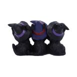 NEMESIS NOW THREE WISE BLACK CATS 11,5CM figura