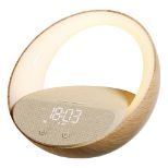 MOYE AURORA GLOW NOČNA LUČKA, BUDILKA, "BT" ZVOČNIK IN BREZŽIČNO POLNJENJE QI