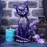 NEMESIS NOW MYSTIC KITTY PURPLE figura 26CM