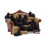 NEMESIS NOW COUCH CLOWDER (DISPLAY WITH 48 CATS) figura 22CM