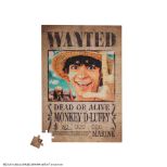 CINEREPLICAS: ONE PIECE - MAGNETIC PUZZLE - WANTED LUFFY IN A4 sestavljanka