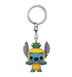 FUNKO POP KEYCHAIN: DISNEY - STITCH PINEAPPLE COSTUME obesek