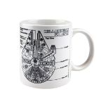 PYRAMID Star Wars Millennium Falcon sketch skodelica
