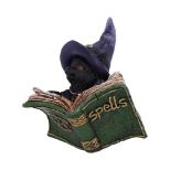 NEMESIS NOW KITTY'S GRIMOIRE (GREEN) 8,2CM figura