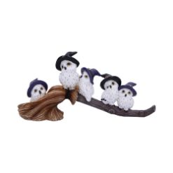 NEMESIS NOW FEATHERED BROOMSTICK figura 26CM