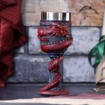 NEMESIS NOW DRAGON COIL RED kelih 20CM