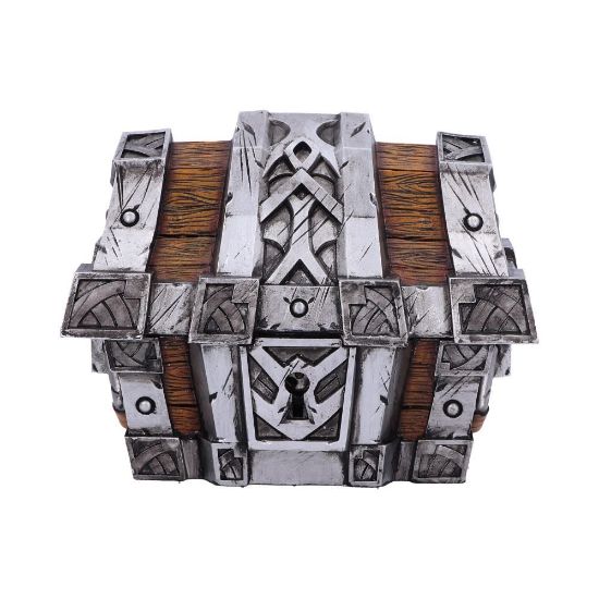 NEMESIS NOW World of Warcraft silverbound treasure chest dekorativna škatlica