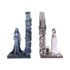 NEMESIS NOW CORPSE BRIDE EMILY AND VICTORIA knjižna opornika 19CM