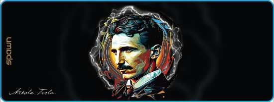 SPAWN TESLA podloga za miško - XL