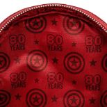 LOUNGEFLY MARVEL CAPTAIN AMERICA 80TH ANNIVERSARY FLORAL SHEILD MINI NAHRBTNIK