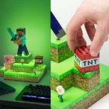PALADONE Minecraft diorama namizna svetilka