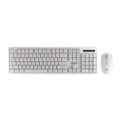 MARVO OFFICE WS005 HR WH brezžični komplet tipkovnice in miške bele barve - SLO/HR LAYOUT