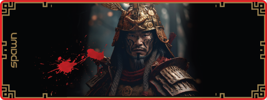 SPAWN SAMURAI podloga za miško - XL