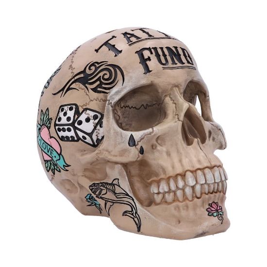 NEMESIS NOW Bone Tattoo Fund hranilnik