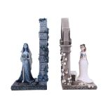NEMESIS NOW CORPSE BRIDE EMILY AND VICTORIA knjižna opornika 19CM