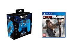 DRAGONSHOCK MIZAR BREZŽIČNI KONTROLER ZA PS4, PC, MOBILE - MODRE BARVE + PS4 TOMB RAIDER