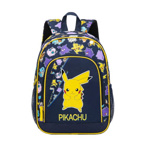 POKEMON - PIKACHU - JUNIOR nahrbtnik 37CM modre barve