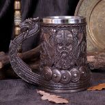 NEMESIS NOW BRONZE DRAKKAR VIKING vrč 15CM