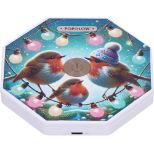 NEMESIS NOW WINTER ROBINS zložljiva svetilka 21CM