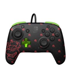 PDP SWITCH 2 & 1 ŽIČNI KONTROLER REMATCH - BOWSER GLOW IN THE DARK