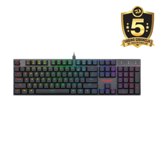 GAMING TIPKOVNICA REDRAGON K535 APAS RGB WIRED MECHANICAL MODRA STIKALA