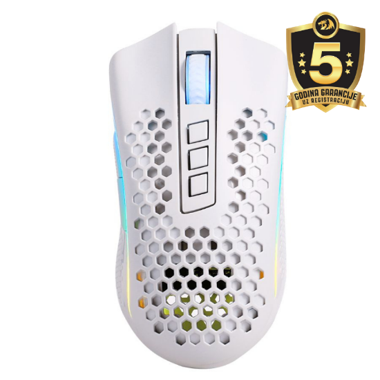 REDRAGON STORM PRO M808 BREZŽIČNA/ŽIČNA MIŠKA - BELA