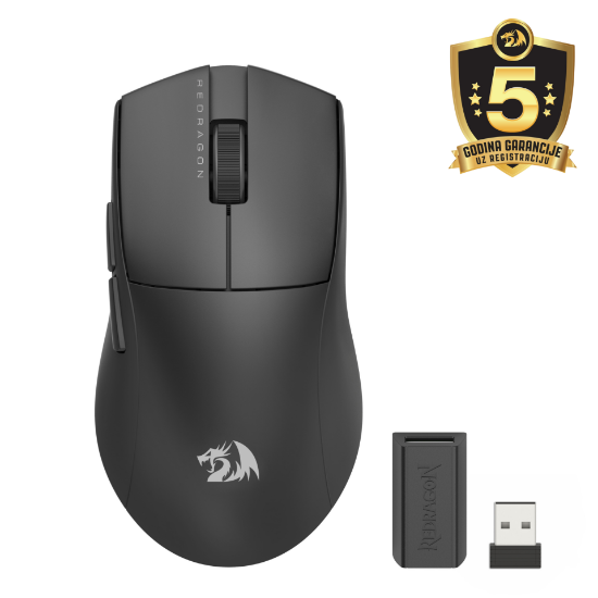 REDRAGON K1NG STANDARD M916-STD-1K  ŽIČNA/2.4G/BT MIŠKA - ČRNA