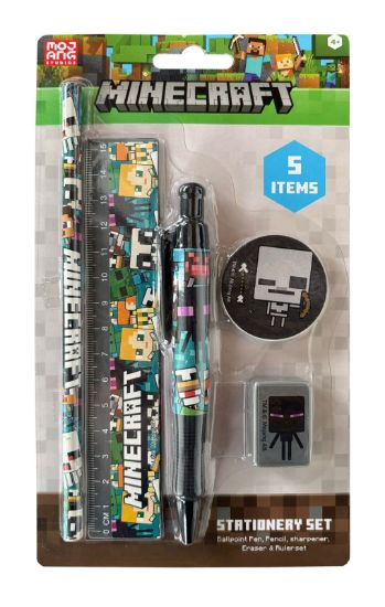 PYRAMID MINECRAFT CHIBI SKELETON ESSENTIAL 5PC pisarniški set