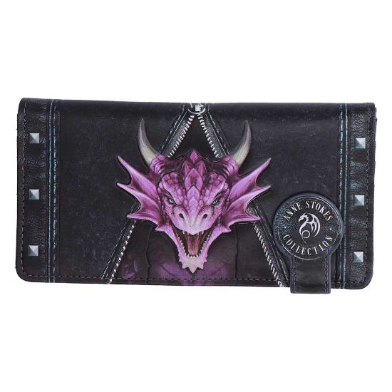 NEMESIS NOW UNZIPPED DRAGON EMBOSSED denarnica 18.5CM